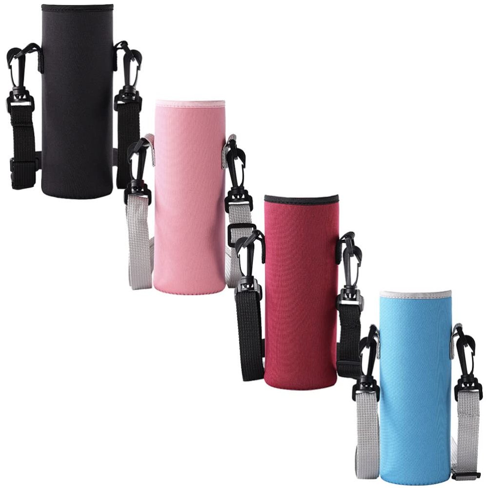4pcs Cup Set Water Bottle Carrier Pouch Water Bottle Cover Sleeve Holder Portable Kettle Dispenser Stand Tote Bags Insulated Bag Cloth