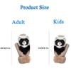 5D Cartoon Animal MittensCute Handmade Knitted Plush Animal Mittens Gloves, Full Fingers Thickening Soft Warm Mittens (red, Child) view 3