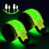 Aucuu Light Up Armband LED Slap Safety Armband for Kids Night Walking, LED Luminous Armband Magic Strap for Running, Cycling, Jogging
