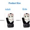 13D Cartoon Animal MittensCute Handmade Knitted Plush Animal Mittens Gloves, Full Fingers Thickening Soft Warm Mittens (red, Child) view 3