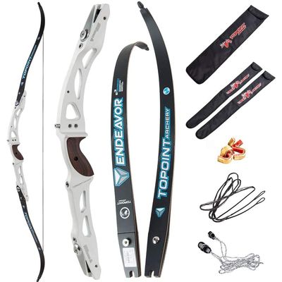 HNZMDY 66/68/70 Inch ILF Recurve Bow 18-44lbs Takedown Recurve Bow ILF Bow Riser and Limbs Aluminum Riser Right Handed Bow for Athletic Competition