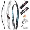 HNZMDY 66/68/70 Inch ILF Recurve Bow 18-44lbs Takedown Recurve Bow ILF Bow Riser and Limbs Aluminum Riser Right Handed Bow for Athletic Competition view 1