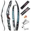 66/68/70 Inch ILF Recurve Bow 18-162lbs Takedown Recurve Bow ILF Bow Riser and Limbs Aluminum Riser Right Handed Bow for Athletic Competition view 1