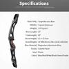 66/68/70 Inch ILF Recurve Bow 18-190lbs Takedown Recurve Bow ILF Bow Riser and Limbs Aluminum Riser Right Handed Bow for Athletic Competition view 3
