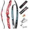 HNZMDY 66/68/70 Inch ILF Recurve Bow 18-266lbs Takedown Recurve Bow ILF Bow Riser and Limbs Aluminum Riser Right Handed Bow for Athletic Competition view 1