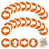 Amylove Reflective Trail Markers Bright Trail Signs Lightweight Glow Trail Arrows Markers for Tree Marking Reflector Camping Hunting Hiking and More, Orange (24 Pcs) view 1