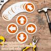 Amylove Reflective Trail Markers Bright Trail Signs Lightweight Glow Trail Arrows Markers for Tree Marking Reflector Camping Hunting Hiking and More, Orange (24 Pcs) view 3