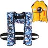 Adult Automatic Water Sports Vest for Boating Fishing Kayaking Paddling (Blue Camouflage) view 1
