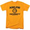 Adelphi University Official Circle Logo Unisex Adult T Shirt,Gold, X-Large view 1