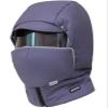 4 in 1 Winter Down Trapper Hat Women Men Brim Warm Russian Ushanka Eskimo Trapper Hat with Hood Earflap Goggles Deep Gray view 1