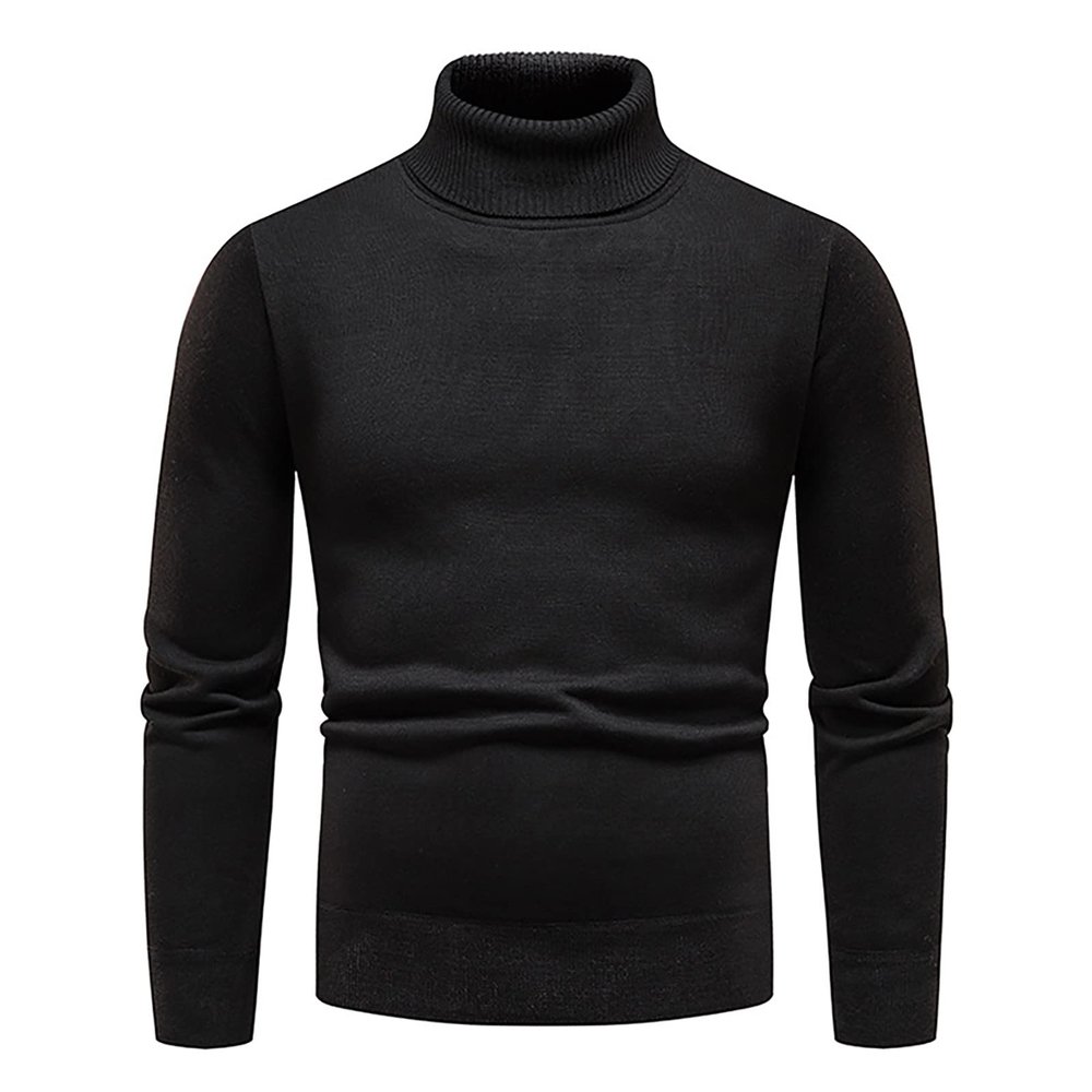 Ymosrh Men Sweater, Op Sweater Cardigan Casual Ugly Xmas Sweater Funny Men's Autumn and Winter Casual Knitted Solid Color Decorative Pattern Sweater Very Christmas Sweater Cardigan (4XL, Black)