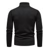Ymosrh Men Sweater, Op Sweater Cardigan Casual Ugly Xmas Sweater Funny Men's Autumn and Winter Casual Knitted Solid Color Decorative Pattern Sweater Very Christmas Sweater Cardigan (4XL, Black) view 3