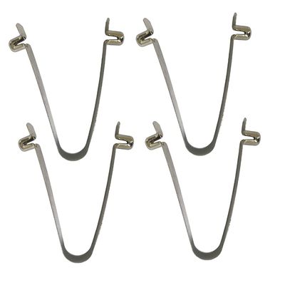 50 Pieces Double Button Diameter 4mm/5mm/6mm/8mm/9mm Push Button Spring Clip Tube Locking Pin Tent Pole Clips Awning Telscopic Tube Camping & Caravan & Chair Tube Lock (5x6mm Double Pin)