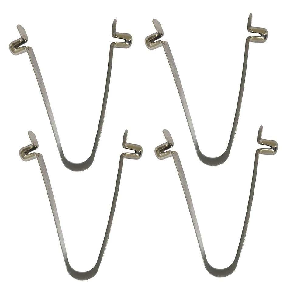 50 Pieces Double Button Diameter 4mm/5mm/6mm/8mm/9mm Push Button Spring Clip Tube Locking Pin Tent Pole Clips Awning Telscopic Tube Camping & Caravan & Chair Tube Lock (5x6mm Double Pin)