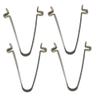 50 Pieces Double Button Diameter 4mm/5mm/6mm/8mm/9mm Push Button Spring Clip Tube Locking Pin Tent Pole Clips Awning Telscopic Tube Camping & Caravan & Chair Tube Lock (5x6mm Double Pin) view 1