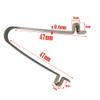 50 Pieces Double Button Diameter 4mm/5mm/6mm/8mm/9mm Push Button Spring Clip Tube Locking Pin Tent Pole Clips Awning Telscopic Tube Camping & Caravan & Chair Tube Lock (5x6mm Double Pin) view 3