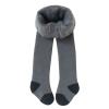 Track Pants Zipper Toddler Kids Baby Girls Cotton Thick Fleece Lined Warm Full Leggings Pantihose (Grey, 12-24 Months) view 1