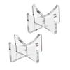 Yes!Fresh Acrylic Baseball Holders for Ball Memorabilia Display, Softball Display, Tennis Display Rack (1.97x1.1 inch, Clear) view 1