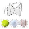 Yes!Fresh Acrylic Baseball Holders for Ball Memorabilia Display, Softball Display, Tennis Display Rack (1.97x1.1 inch, Clear) view 2