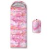 BailiPromise Pink Cloud Printed Camping Sleeping Bags,3 Season Warm & Cool Weather,Lightweight,Waterproof Sleeping Bags for Adults & Kids,Traveling,and Outdoors,Camping Gear Equipment,31x90inch view 1