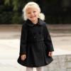 Girls Light Jacket Toddler Girls Winter Windproof Coat Jacket Kids Warm Fleece Outerwear Jacket (Black, 3-4 Years) view 2