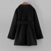 Girls Light Jacket Toddler Girls Winter Windproof Coat Jacket Kids Warm Fleece Outerwear Jacket (Black, 3-4 Years) view 4