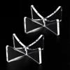 Acrylic Ball Stand Holder Display Stand for Football Basketball Soccer, Volleyball Rugby Sports Ball Storage Rack, Trophy Autograph Memorabilia Display Cases (3.54x1.3 inch, Clear) view 2