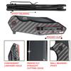 Firebird GANZO FH31B-CF Pocket Folding Knife Razor Sharp Wharncliffe D2 Steel Black Blade Carbon Fiber Handle with Clip Hunting Fishing Folder Camping Outdoor EDC Pocket Knife (CF Black) view 4
