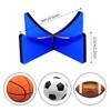 Acrylic Ball Stand Holder Display Stand for Football Basketball Soccer, Volleyball Rugby Sports Ball Storage Rack, Trophy Autograph Memorabilia Display Cases (3.54x1.3 inch, Blue) view 3