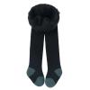 Track Pants Zipper Toddler Kids Baby Girls Cotton Thick Fleece Lined Warm Full Leggings Pantihose (Black, 2-4 Years) view 1