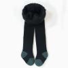Track Pants Zipper Toddler Kids Baby Girls Cotton Thick Fleece Lined Warm Full Leggings Pantihose (Black, 2-4 Years) view 2