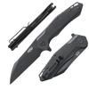 Firebird GANZO FH31B-BK Pocket Folding Knife Wharncliffe D2 Steel Black Blade G10 Anti-Slip Handle with Clip Camping Hunting Fishing Folder Outdoor EDC Knife (Black) view 1