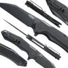 Firebird GANZO FH31B-BK Pocket Folding Knife Wharncliffe D2 Steel Black Blade G10 Anti-Slip Handle with Clip Camping Hunting Fishing Folder Outdoor EDC Knife (Black) view 3
