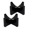 Yes!Fresh Acrylic Baseball Holders for Ball Memorabilia Display, Softball Display, Tennis Display Rack (1.97x1.1 inch, Black) view 1