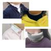 3-Pack Kids Mock Neck Dickey Collar, Cotton Detachable Turtleneck Warmer for Boys & Girls, Layering Accessory, Made in Korea (Sky+Gray+Charcoal) view 4