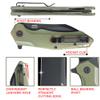 Firebird GANZO FH31B-GR Folding Pocket Knife Wharncliffe D2 Steel Black Blade Ergonomic G10 Handle with Clip Hunting Fishing Flipper Camping Outdoor EDC Knife (Green) view 4