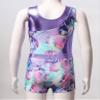 Yartina Girls Printed Gymnastics Leotard Dance Outfit 2 Pieces Swimwear Jumpsuit with Shorts Suit Colorful Shadow 6 Years view 4