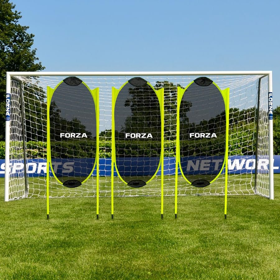 FORZA Free Kick Training Mannequin | 5ft Spring-Back Pop-Up Soccer Dummy Set [3 Pcs]  Portable Free Kick Defender Wall with Carry Bag