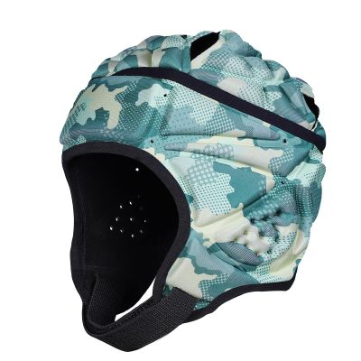 DGXINJUN Soft Shell Flag Football Helmet, 7v7 Rugby Helmet, Scrum Cap, Soccer Padded Headgear, Adjustable Head Protector for Youth Kids Adults
