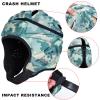 DGXINJUN Soft Shell Flag Football Helmet, 7v7 Rugby Helmet, Scrum Cap, Soccer Padded Headgear, Adjustable Head Protector for Youth Kids Adults view 3
