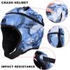 DGXINJUN Soft Shell Flag Football Helmet, 7v7 Rugby Helmet, Scrum Cap, Soccer Padded Headgear, Adjustable Head Protector for Youth Kids Adults view 3