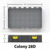 Buzbe Empty Colony 28 Deep Tackle Box view 2