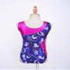 Yartina Girls Printed Gymnastics Leotard Dance Outfit 2 Pieces Swimwear Jumpsuit with Shorts Suit Navy Blue 6 Years view 4