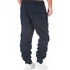 XUETON Fleece Sweatpant for Men Slim Fit Tapered Leg Gym Running Workout Pants Athletic Drawstring Joggers with Pockets(Navy,Medium) view 2