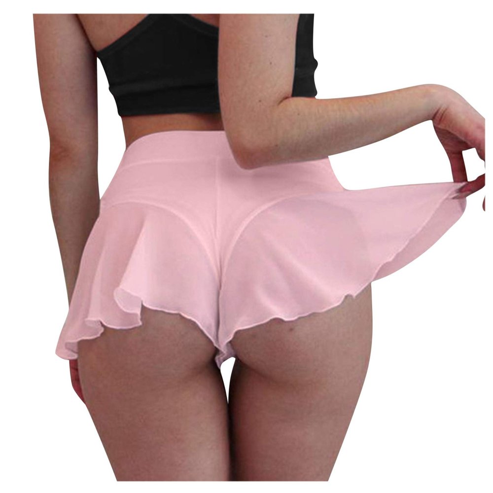 XUETON Womens Pleated Tennis Skirts with Pockets High Waisted Quick Dry Golf Workout Sports Athletic Flowy Skorts S-3XL(Pink,Small)