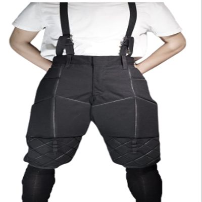 ASAki HEMA Gear Sparring Fencing Pants,Damage Reduction,For steel sword sparring. (Canvas, L)