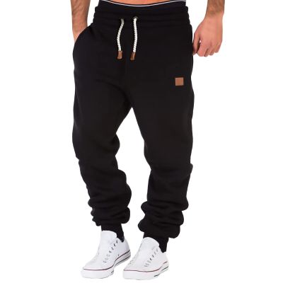 XUETON Fleece Sweatpant for Men Slim Fit Tapered Leg Gym Running Workout Pants Athletic Drawstring Joggers with Pockets(Black,3X-Large)