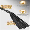 RIDIN Long Leather Whip, 33'' Riding Crop, Riding Whip for Horses, Leather Horse Whip, Black Whip Leather view 2