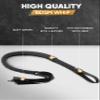 RIDIN Long Leather Whip, 33'' Riding Crop, Riding Whip for Horses, Leather Horse Whip, Black Whip Leather view 4