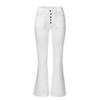 XUETON Bell Bottom Jeans for Women Plus Size Ripped High Waisted Classic Stretchy Bootcut Flared Denim Pants(White,4X-Large) view 3